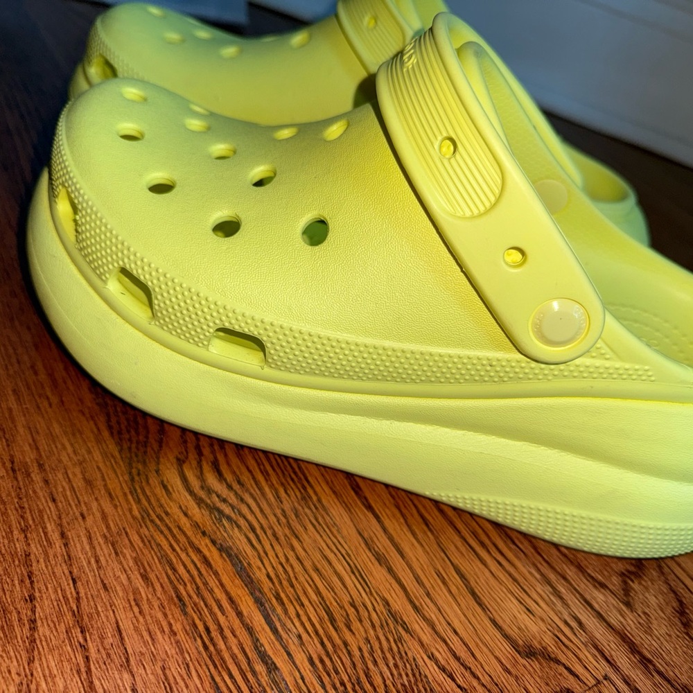 CROCS Yellow Mules & Clogs with Vibrant Design